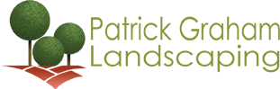 Patrick Graham Logo with 3 round-trimmed trees and bushes
